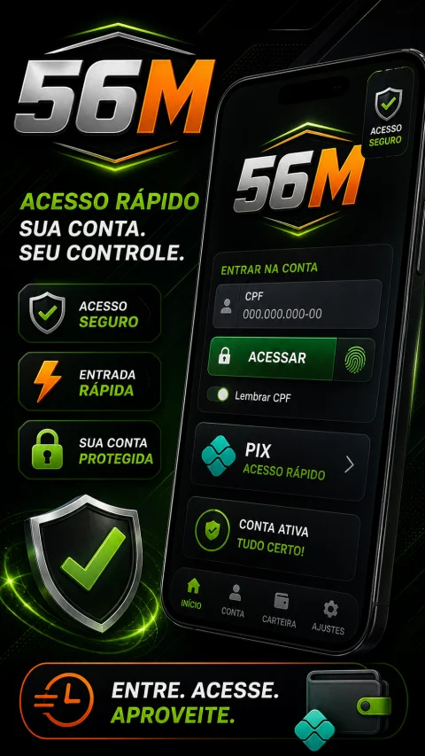 56M APK - Login seguro
