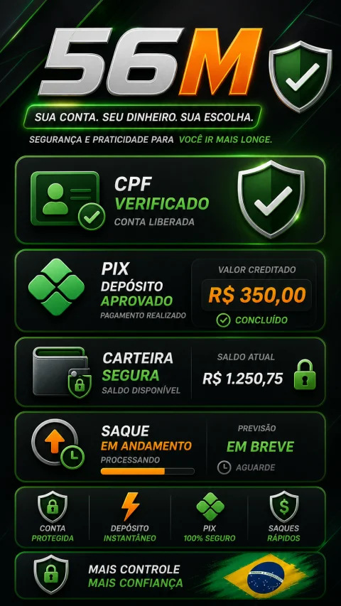 56M APK - Pix e CPF